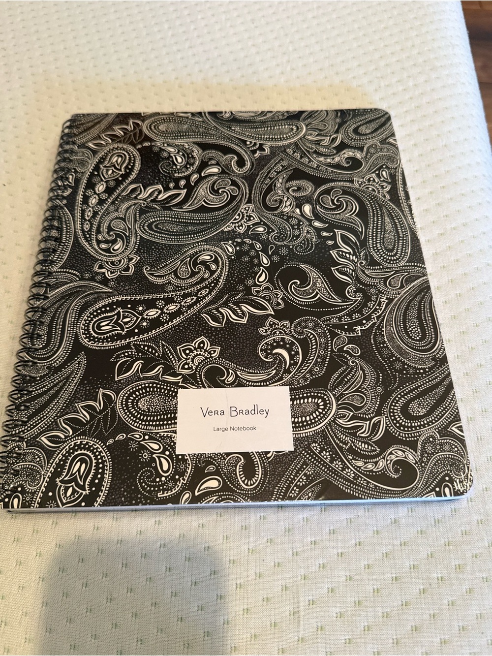Vera Bradley ‘Stellar Paisley’ Black & White Paisley Spiral Notebook